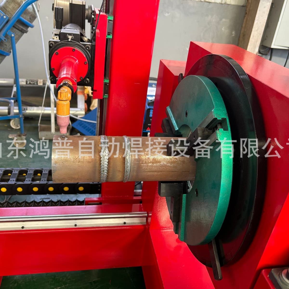 Carbon Steel Straight Pipe Flange Welding Equipment, Automatic Circular Seam Welding for Stainless Steel Pipes, Flange Welding Machine