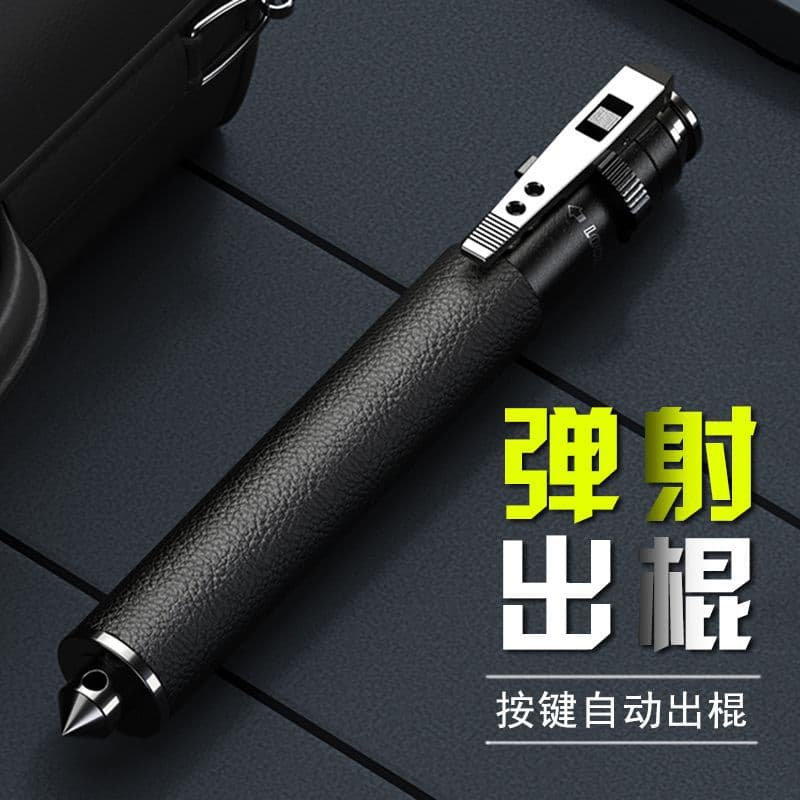 Tactical Automatic Spring Baton Outdoor Legal Self-Defense Retractable Stick Multi-Functional Self-Protection Legal Portable Car Weapon