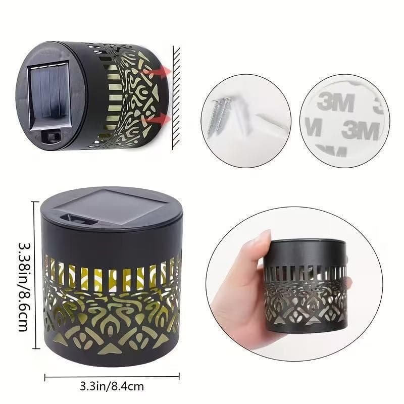 Cross-border Amazon Solar Mandala Colorful Wall Light Outdoor Garden Decorative Landscape Wall Lamp