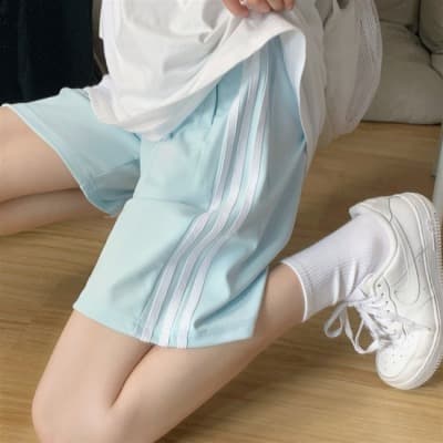 6535 cotton super hot sports shorts for women summer loose ins trendy outer wear Korean style casual bf style straight leg five-point pants trendy