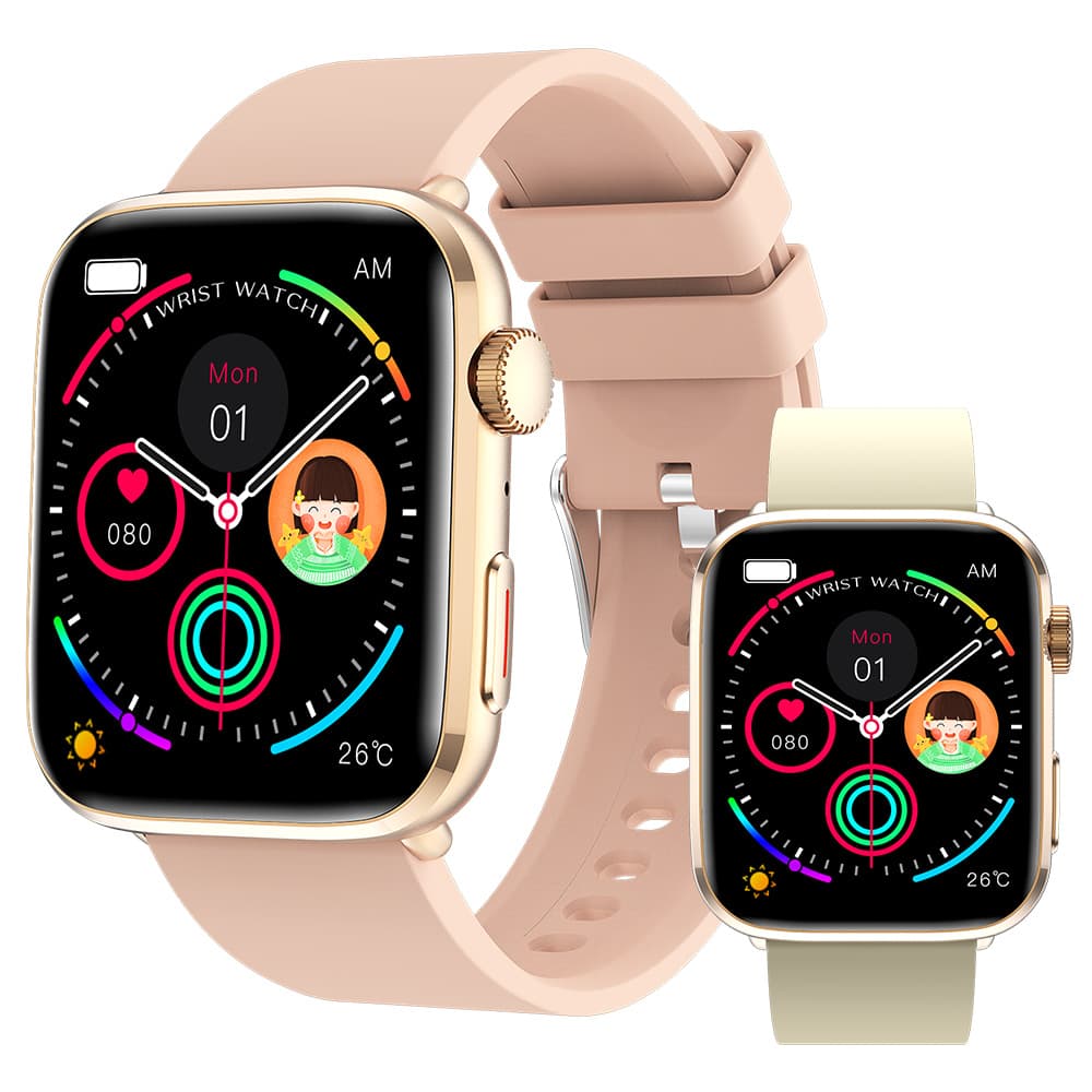 Cross-border New T92 Smart Watch Bluetooth Call Heart Rate Blood Oxygen Body Temperature Health Monitoring Sports Waterproof HBand