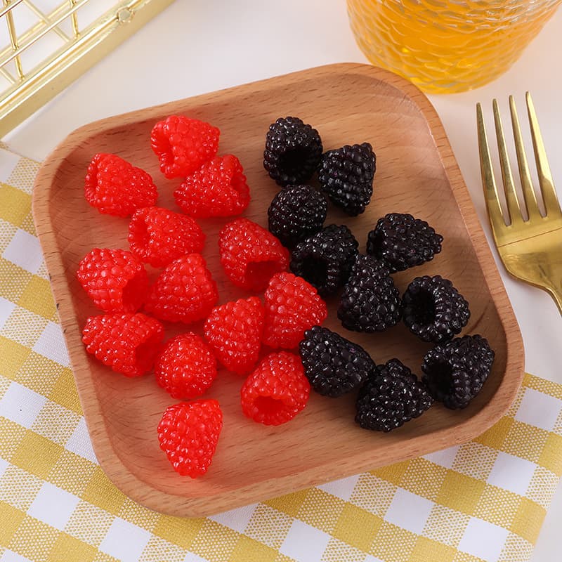 Factory direct sales simulated raspberry raspberry model fake wild strawberry ornaments shooting props fruit shop decoration