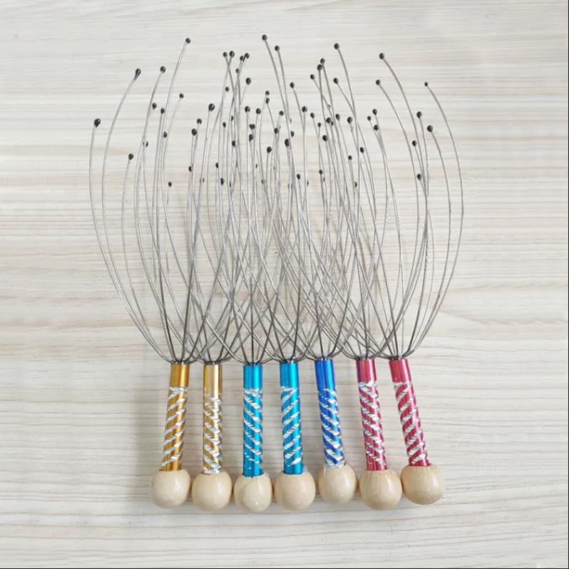 Convenient octopus head massager massage head scratching soul extractor back scratching scalp scratching artifact