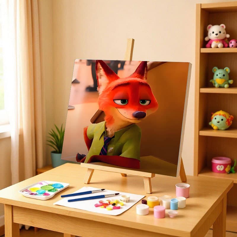 20*20 Landscape Digital Oil Painting Hand-Painted Nick Series DIY Stall Children's Art Painting Decorative Painting Wholesale