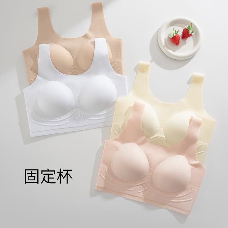 High School Teen Bra, Middle School Girl Development Stage Bra, Teen Style, Fixed Cup, Student Vest for Ages 12-16