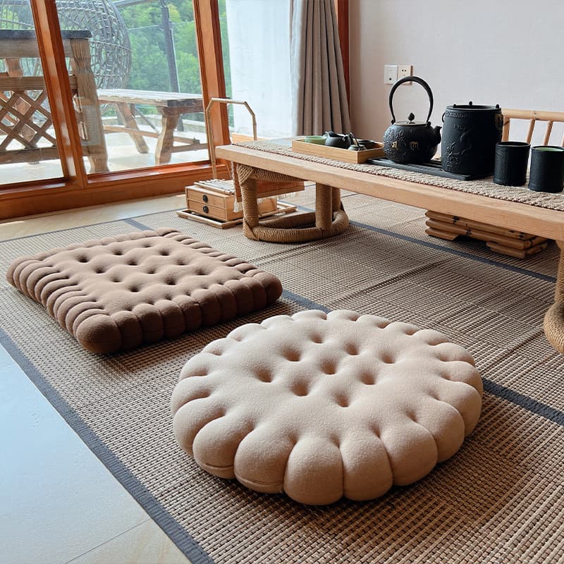 Small Cushion Seat Pad Chair Cushion Hip Cushion Novelty Realistic Creative Cookie Cushion Cute Student Japanese Style Back Cushion Drop Shipping