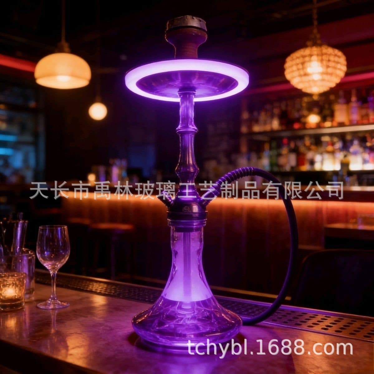Hookah Accessories Factory Multi-Color Adjustable LED Ring Light Hookah Atmosphere Light Hookah LED Light