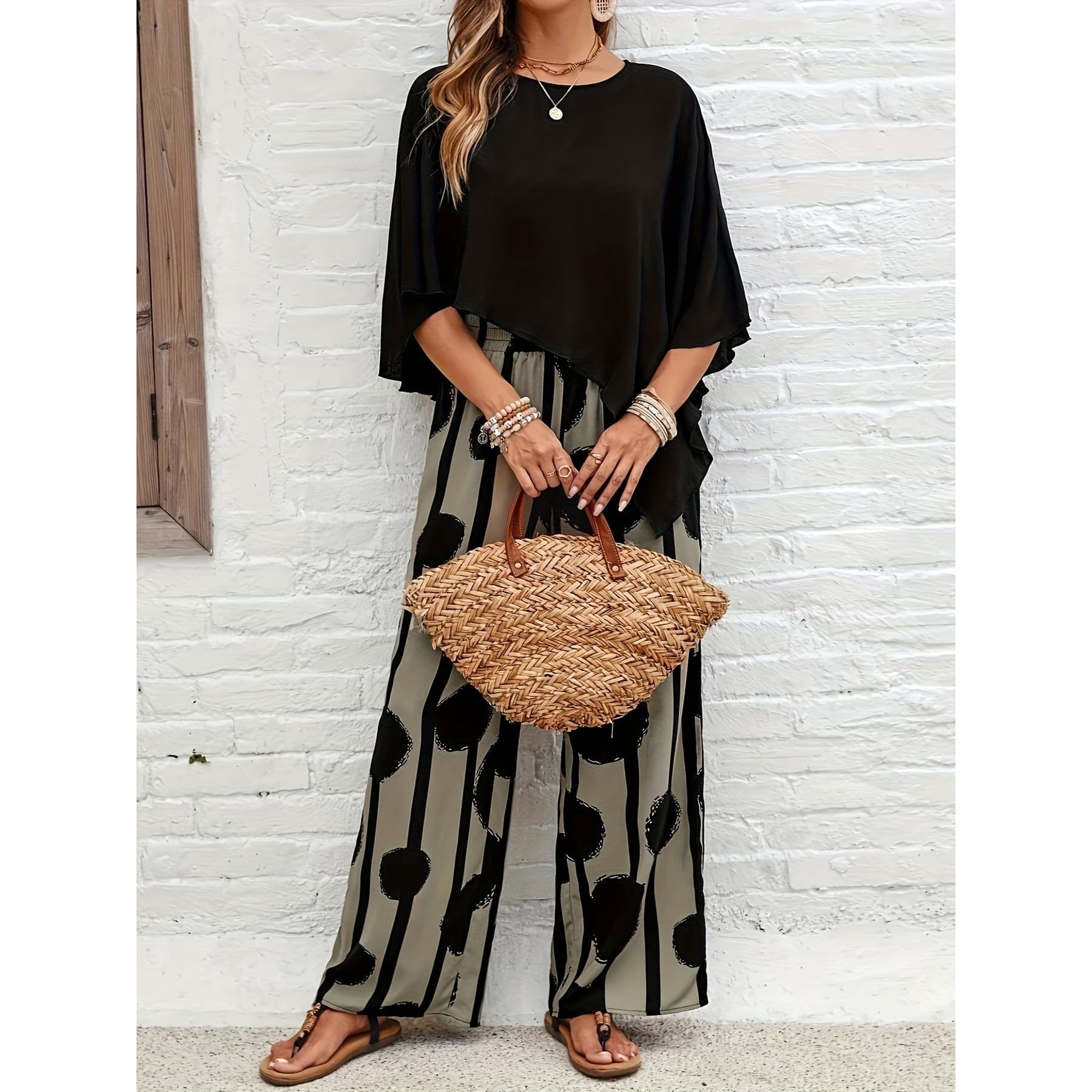R 59404 Women's Summer Casual Two-Piece Set