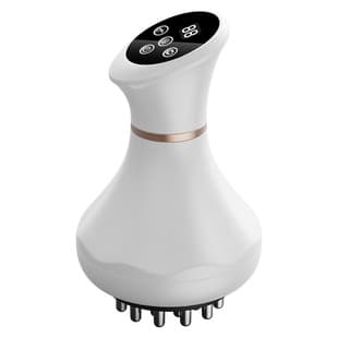 Electric Meridian Brush for Relaxation, Belly Massage, Shoulder and Neck Relief, Vibration, Red Light, Heat Therapy, Scraping, Cupping Massager