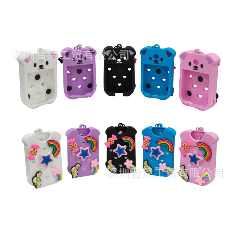 Cross-border Amazon New Touchland Perfume Cover Standing Dog Silicone Perfume Cover Spray Bottle Refillable Bottle