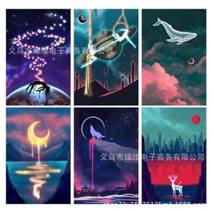 Full Diamond 5D DIY Diamond Painting Landscape Decoration Handmade Diamond Embroidery Amazon Cross-border Factory Wholesale