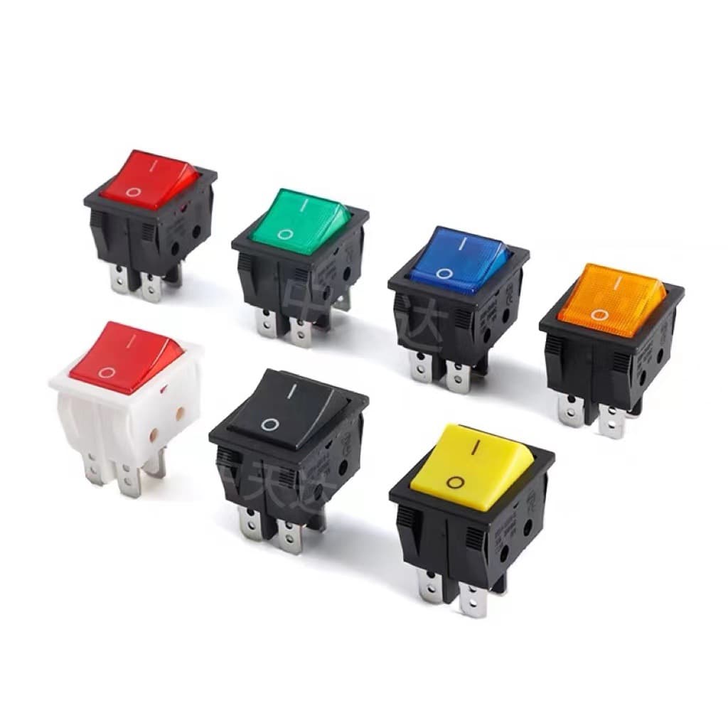 30A High Current Boat Switch KCD4 Heavy Duty Rocker 4-Pin 2-Position Welding Machine Power Button Toggle Switch