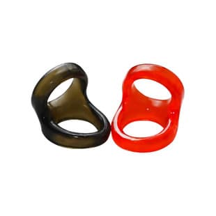 Delay Double Locking Cock Ring TPE Material Penis Ring Scrotum Sleeve Sex Toy Wholesale Delay