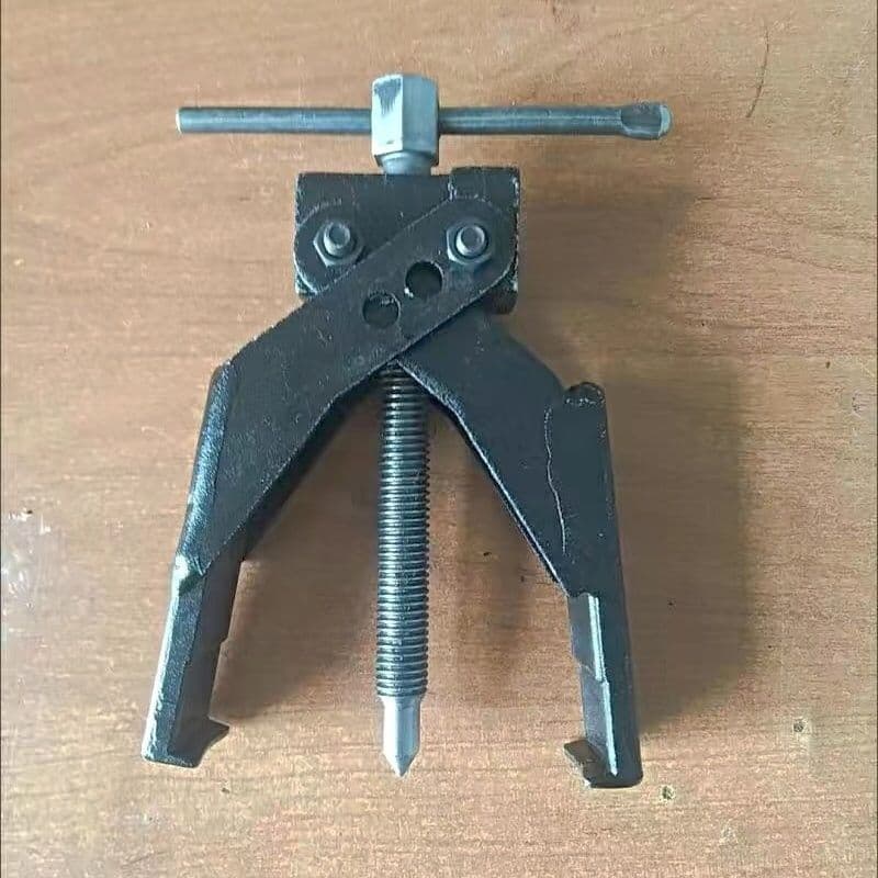 Small Bearing Two-Claw Puller Thin Mini Bearing Gear Spiral Remover Cross Puller Steel Forged Puller