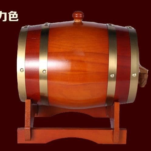Oak Wine Barrel Horizontal Household and Commercial Dual-Purpose Wooden Aluminum Foil Lined Barrel for White Wine, Beer, Red Wine, and Homemade Brewing