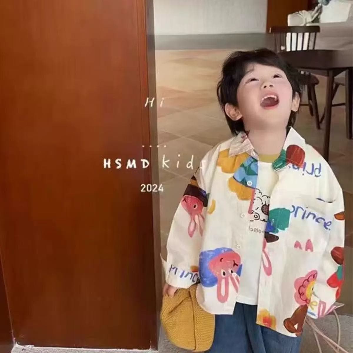 New children's shirts 25 spring and autumn styles for boys and girls long-sleeved printed cartoon shirts baby tops Korean version