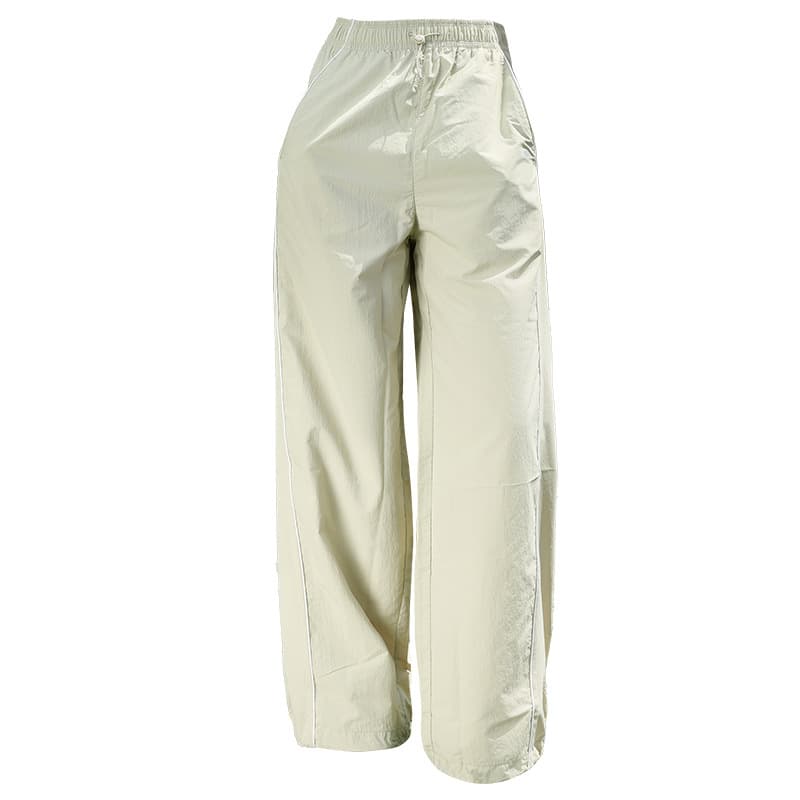 Women's Quick-Dry Outdoor Commuter Pants, Summer Thin High-Waist Patchwork Slim Fit, Lightweight Breathable Versatile Sun-Protection Wide-Leg Pants