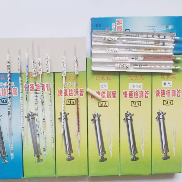 Gas Detection Tube, Mining Length-of-Stain Gas O2 Detection Tube, 21% Rapid Oxygen Detection Tube