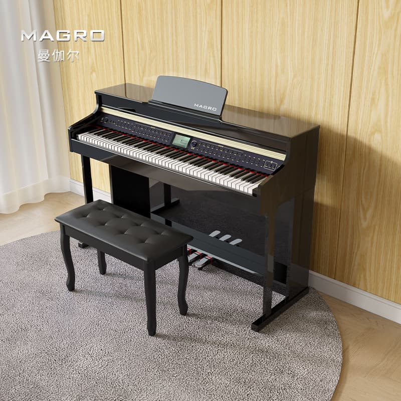88-Key Weighted Hammer Action Upright Digital Piano for Adults, Multifunctional Smart Exam Piano Factory Wholesale