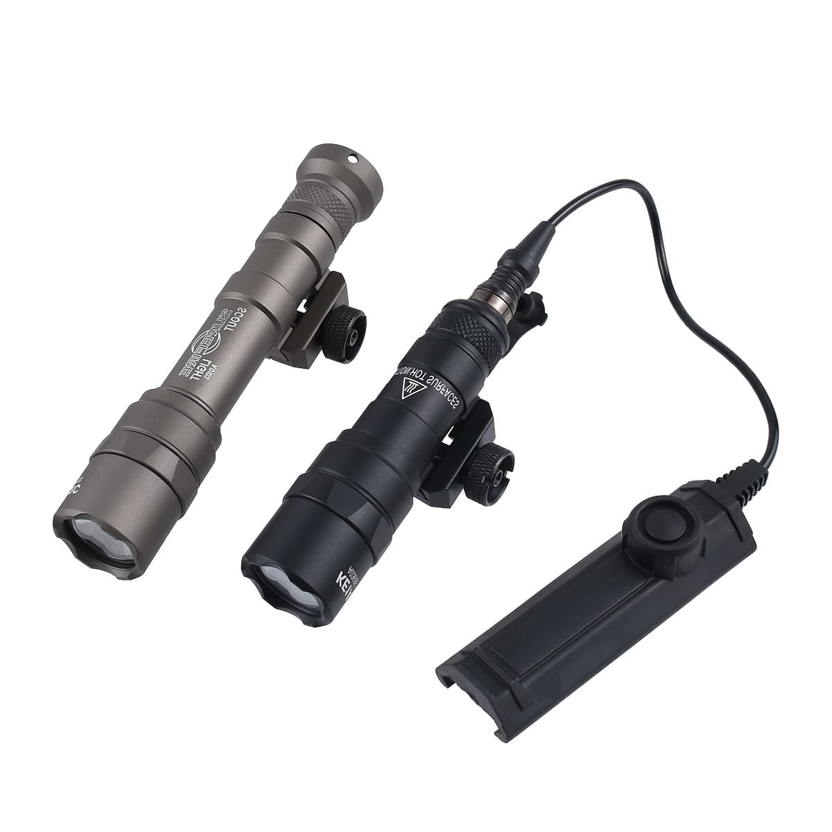 Cross-border M300B/M600B tactical flashlight strong light LED aluminum alloy 20mm dual control SF interface hanging flashlight