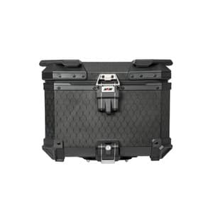 BM Lock 45L Aerospace-Grade 12K Carbon Fiber Tail Box, Aluminum Alloy Large Capacity Motorcycle Tail Box for Scooters and Electric Vehicles