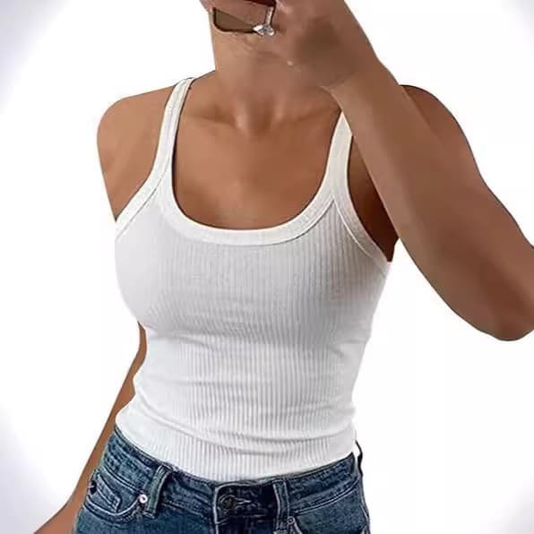 Cross-border American hot girl camisole women's summer outer wear pullover top inner wear sports street European and American style women's clothing