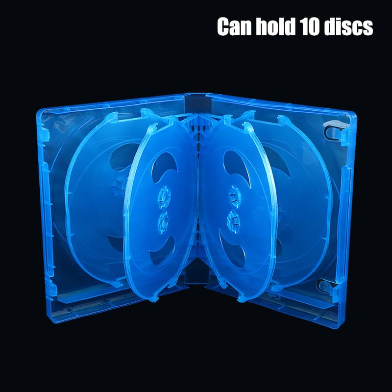10-piece CD box plastic disc storage box double-sided disc storage car disc box thickened DVD box