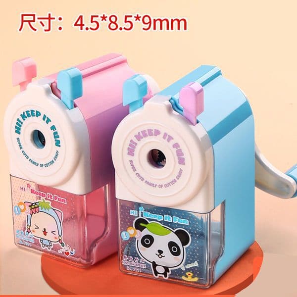 Happy Family Pet Series Pencil Sharpener, Cute Cartoon Hand-Crank Sharpener, Student Children's Pencil Sharpener Wholesale