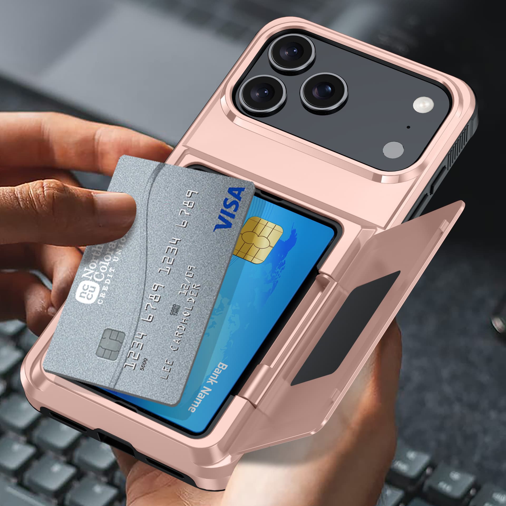 Compatible with iPhone 17 PRO MAX Phone Case Card Slot Flip Wallet Stand Apple 16 Cross-border Anti-drop 14/15