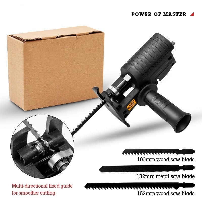 Drill to Reciprocating Saw Manual Electric Saw Quick-Install Reciprocating Saw Jigsaw Saber Saw Drill Accessory