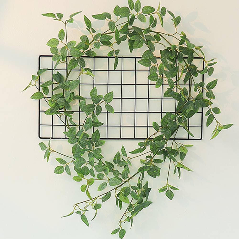 Wholesale fake green plant landscaping plastic leaves simulated leaves green leaves flower vine decoration simulated rattan rose leaves