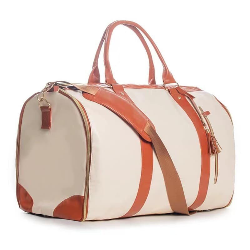Multifunctional Large Capacity Handheld Luggage Bag Foldable Shoulder Crossbody Suit Bag Travel Convenient PU Suit Bag