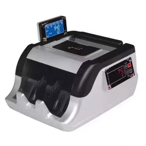 Rongchang Cash Counting Machine 6168B New High-End Grade B Bill Counter for Bank Use, Rechargeable, Supports 2024 New Currency