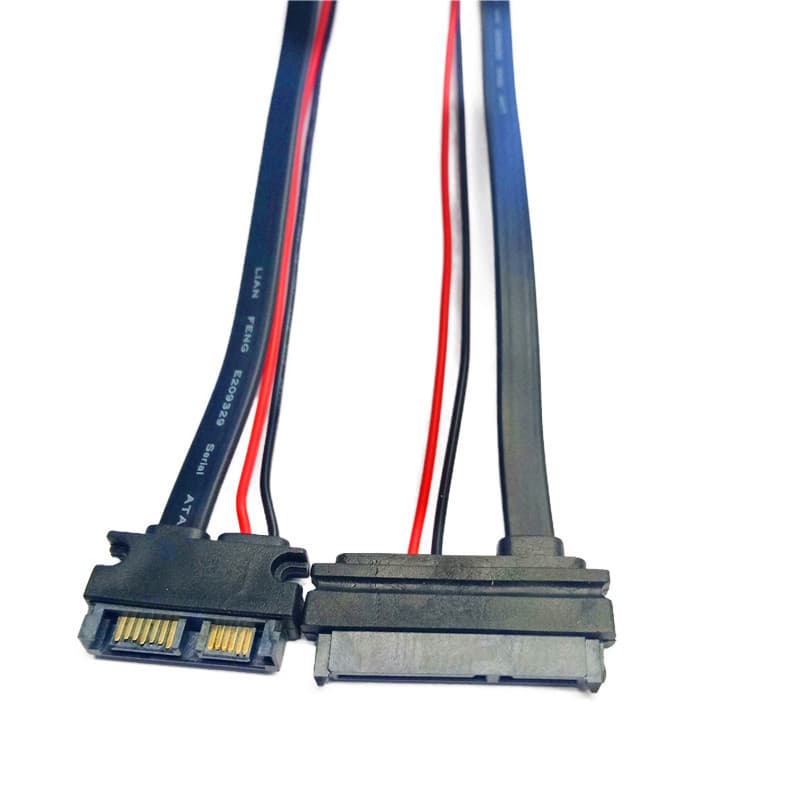 Laptop Optical Drive SATA 13PIN Male to SATA 7+15 Hard Drive SSD Power Data Cable Optical Drive Bay Data Cable