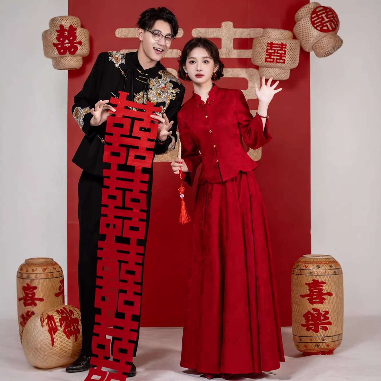 New Chinese-style Red Toast Dress 2026 New Collection Bride Engagement Dress Wedding Day Casual Dress Return Visit Suit for Women