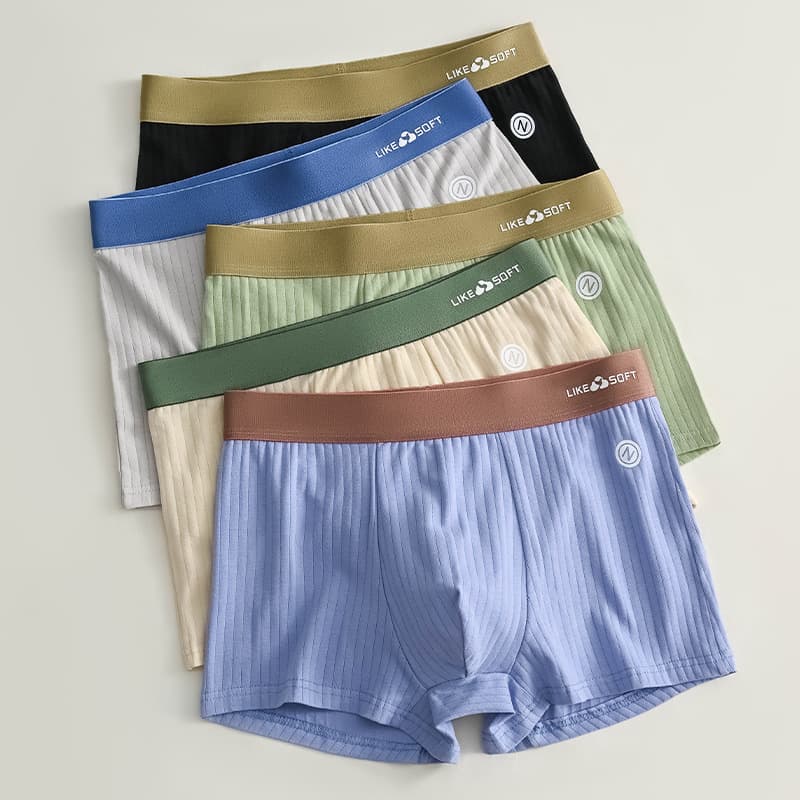 Explosive Men's Underwear Plus Size Sports Breathable Boxer Shorts Youth Boys Four Corner Shorts Cross Border