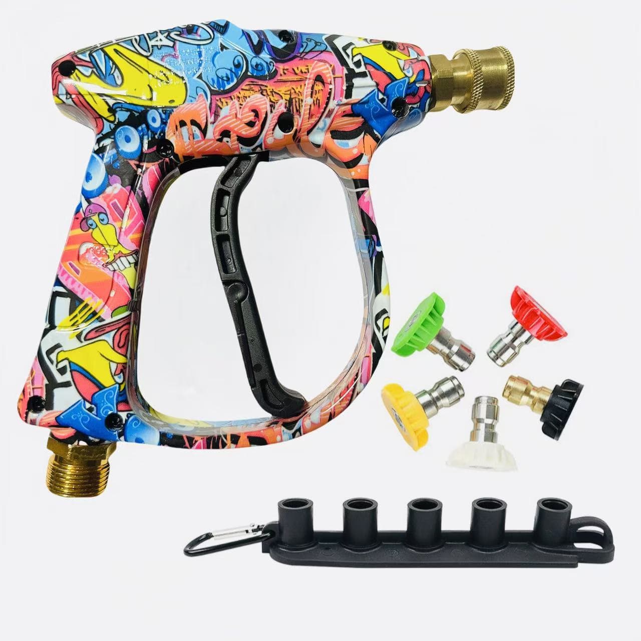 High Pressure Washer Car Wash Water Gun 5 Color Nozzle Fan-Shaped Cylindrical New Limited Edition Painted Water Gun Head M22 Water Gun
