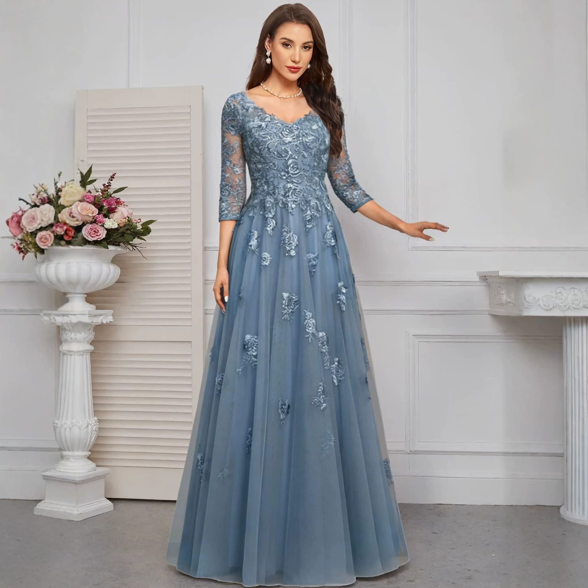 Cross-Border Evening Dress 2026 New Elegant Lace Wedding Dress Daily Commute Slim Fit Bodycon Dress