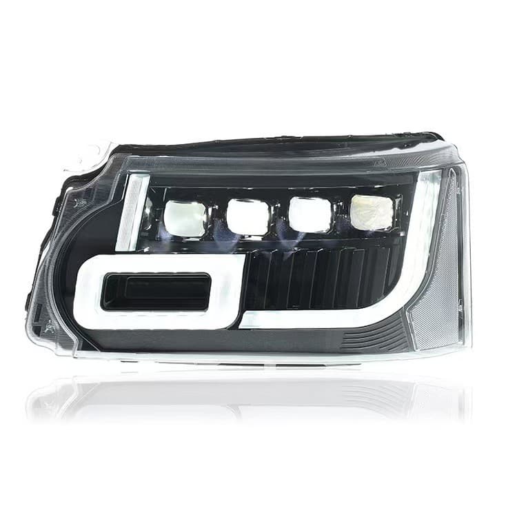 For 10-13 Land Rover Range Rover LED Headlight Assembly Executive Sport Old to New LED Lens DRL