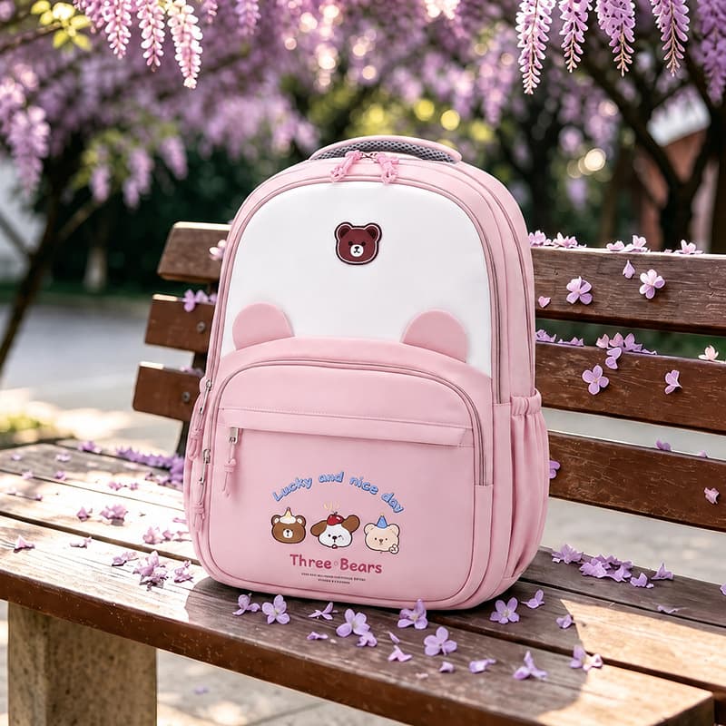 Elementary School Backpack for Grades 1-3, Campus Simple Lightweight Commuter Backpack, Middle and High School Students Unisex Shoulder Bag