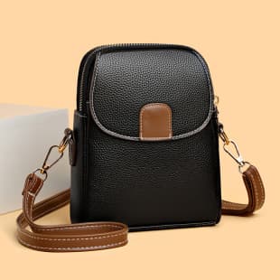 Phone Bag for Women 2024 New Fashion Small Shoulder Bag Trendy Women's Coin Purse Soft Leather Versatile European and American Crossbody Bag