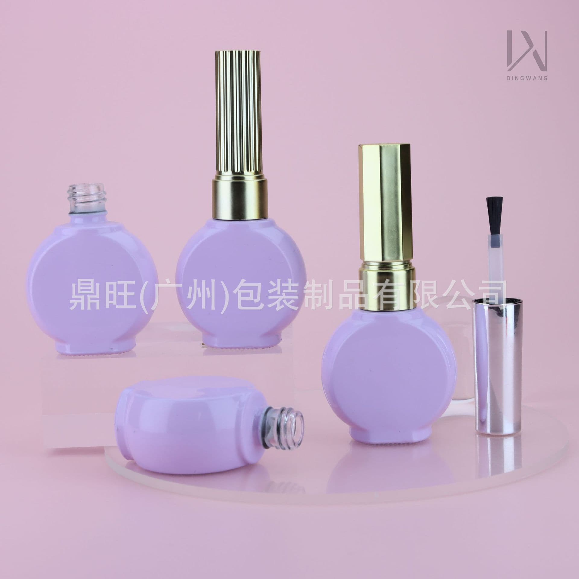 Nail Gel Empty Bottle, Refill Bottle, 15ml Nail Gel, Light-Blocking Nail Gel Glass Empty Bottle