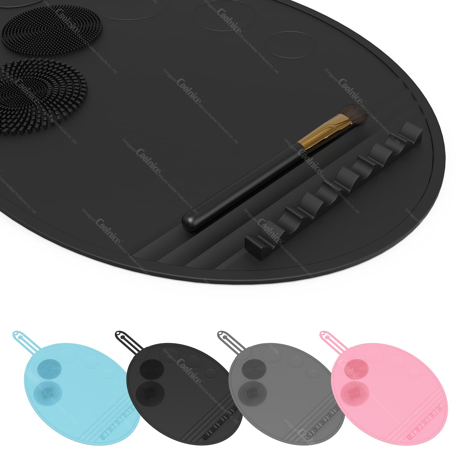 Amazon 2024 Cross-Border New Product Silicone Makeup Tool Mat for Desktop