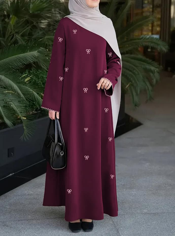 Cross-border Best-selling Dress Solid Color Minimalist Draping Flattering Fit Women's Dress Spring Summer Gentle Style Dress