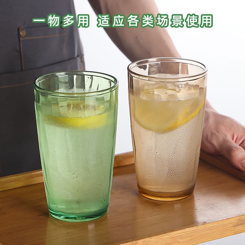 Household acrylic cups, restaurant and commercial tea cups, plastic PC beer cups, high temperature resistant and drop resistant juice and beverage cups