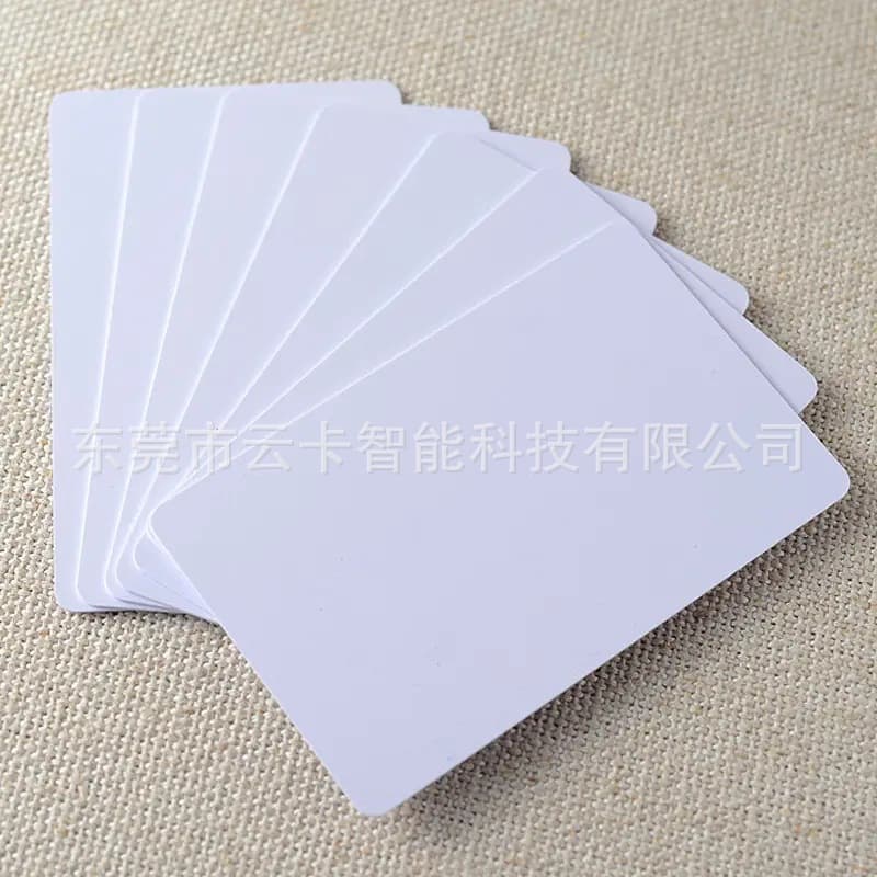 Manufacturer Supplies Double-sided Coated Laminated Inkjet PVC White Cards, ID Card Printing, Blank PVC Card Printing