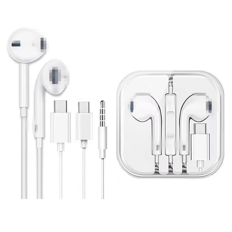 Compatible with iPhone Wired Remote Bluetooth Earphones for Apple/Android/Huawei Type-C In-Ear