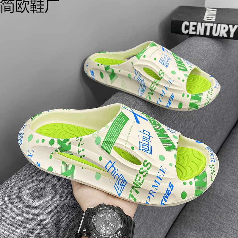 Cross-border delivery coconut slippers for men's summer outer wear non-slip wear-resistant slip-on sandals for men's sports and leisure