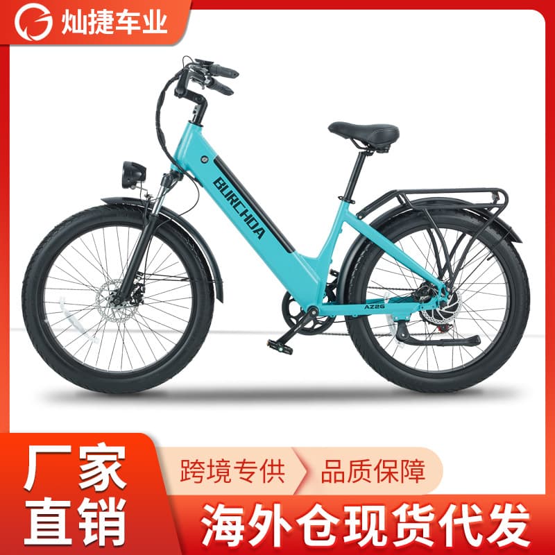 Electric Bicycle Adult Snow Bike Men's Assisted Mountain E-bike EU Ebike Cross-border E-commerce