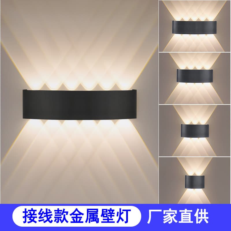 Outdoor LED Waterproof Wall Light Up and Down Head Doorway Balcony Terrace Courtyard Wall Light Bedroom Dining Room Decorative Light